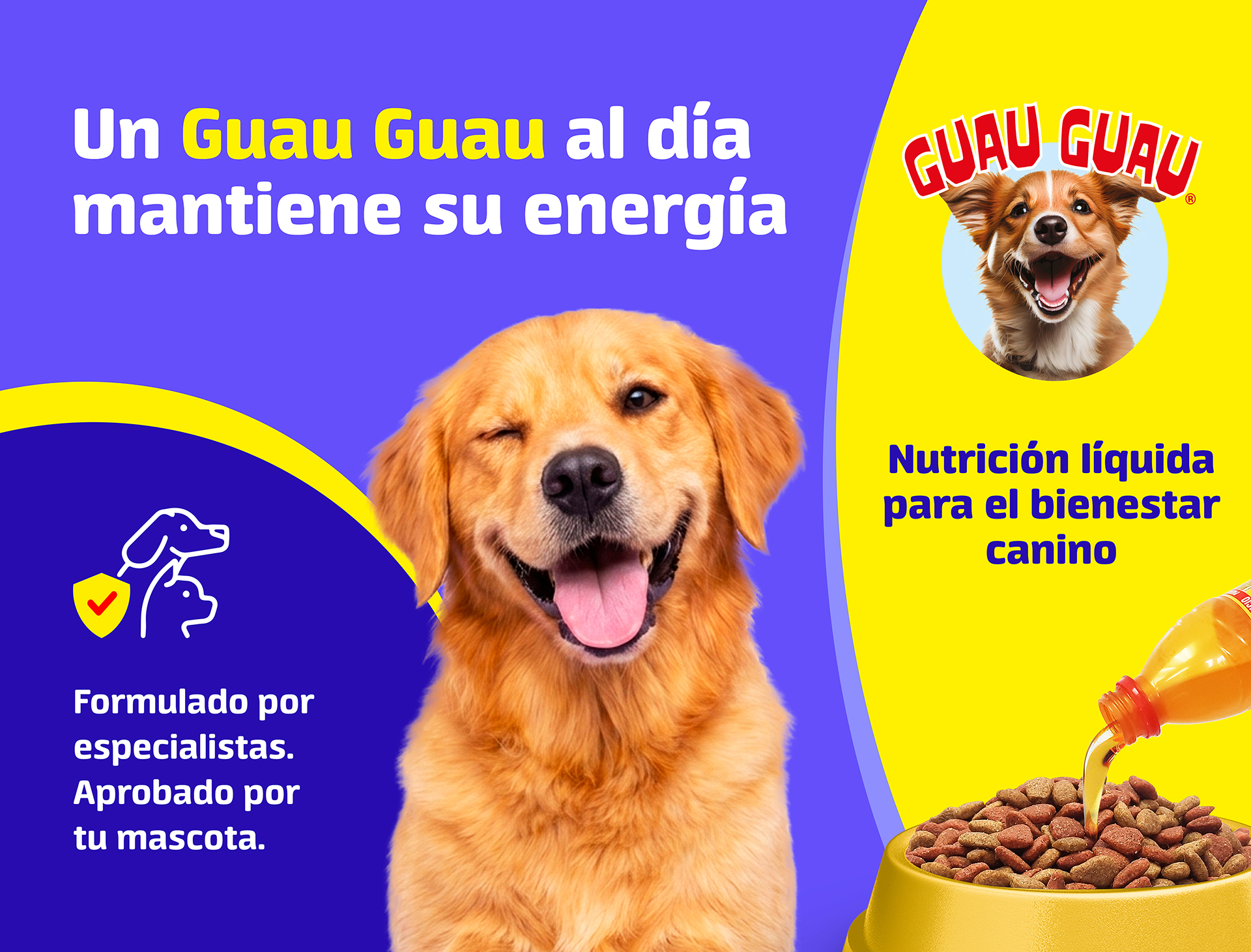 Guau Guau, nutrición líquida para el bienestar canino